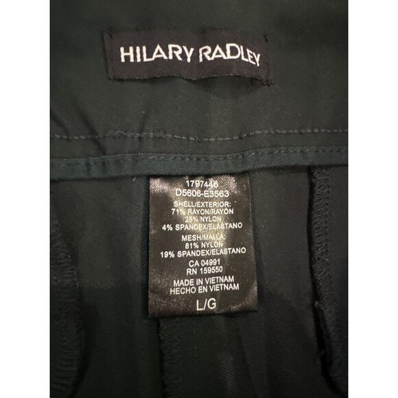 Hilary Radley Women's Stretch Slim Fit Trousers Dark Green With Pockets NEW LARG - Picture 8 of 11